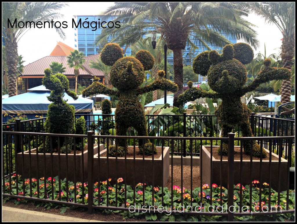 topiarios en Disneylandia