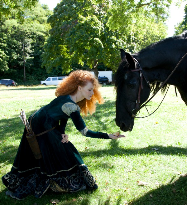 Jessica Chastain con Caballo Negro