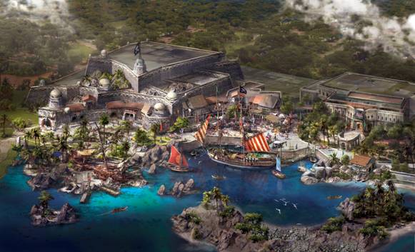 Mundo de Pirates of the Caribbean, Treasure Cove en Disneylandia Shanghai- Disneylandia al Dia