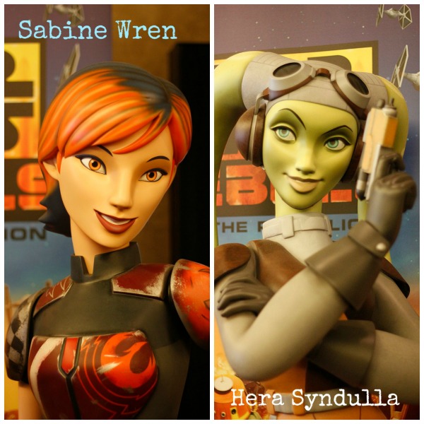 Hera Syndulla y Sabine Wren personajes de Star Wars Rebells