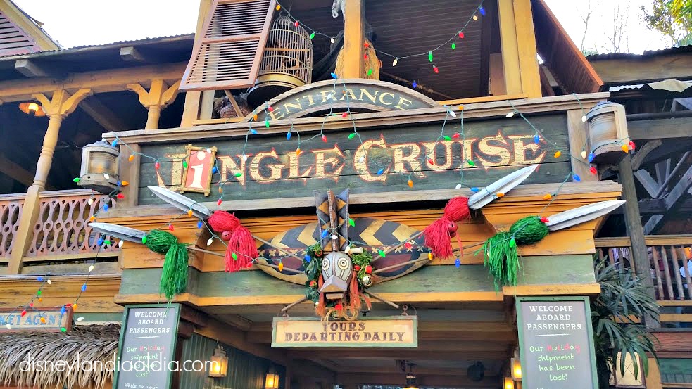 Jingle Cruise en Disneylandia Navidad