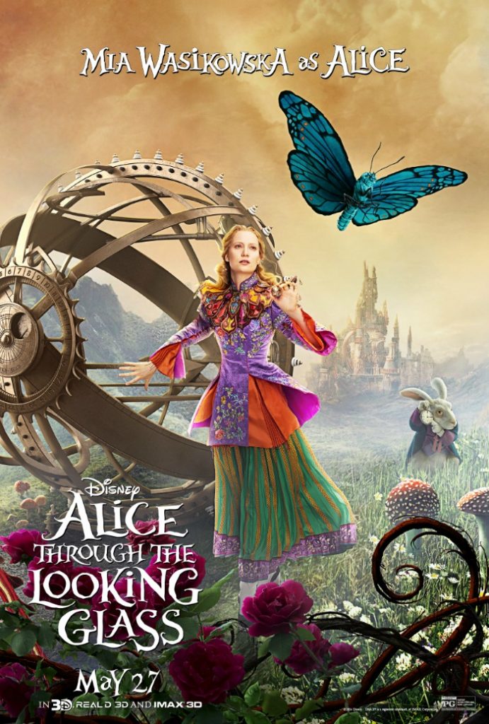 Poster oficial de Alicia a través del espejo - disneylandiaaldia.com