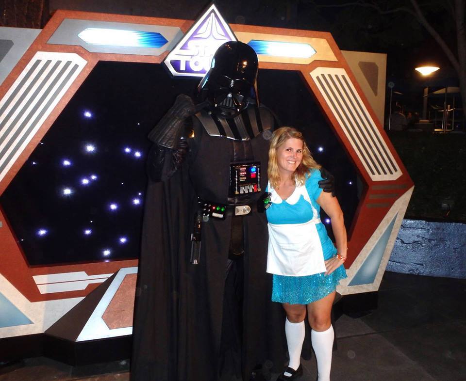 Disfraces de Alicia con Darth Vader